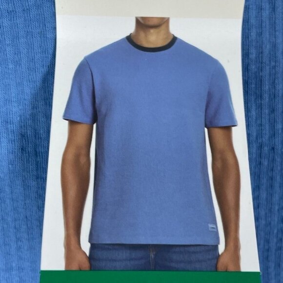 Scotch & Soda Mens Blue Textured Crew Neck T-Shirt XL NWT a0325 - Picture 2 of 9